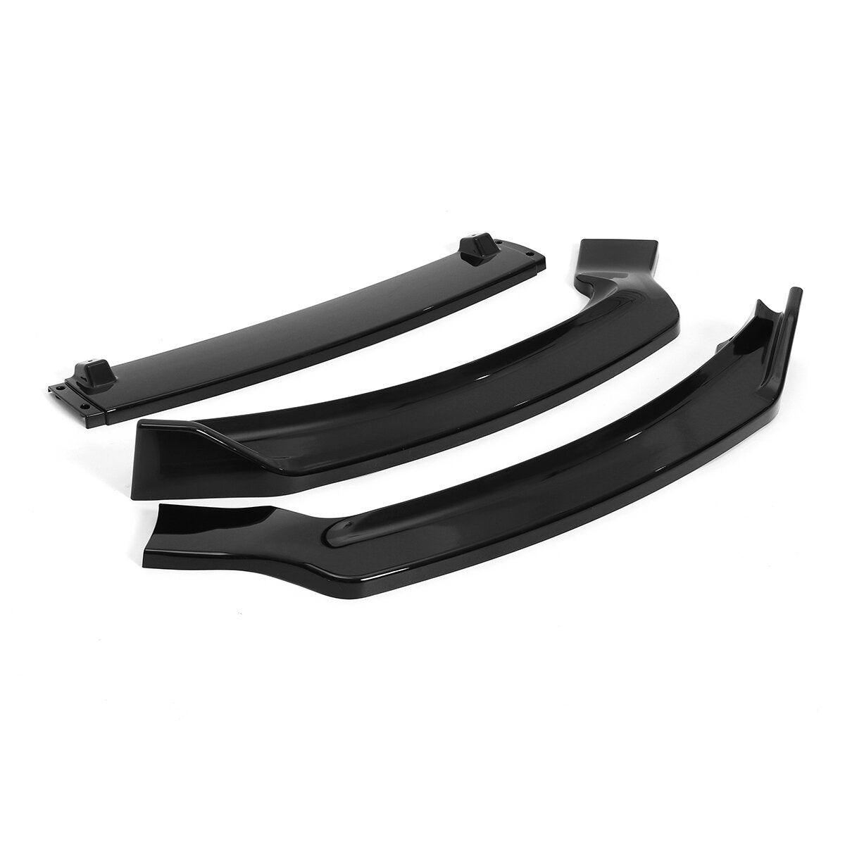 Gloss Black Front Bumper Lip Body Kit Car Spoiler