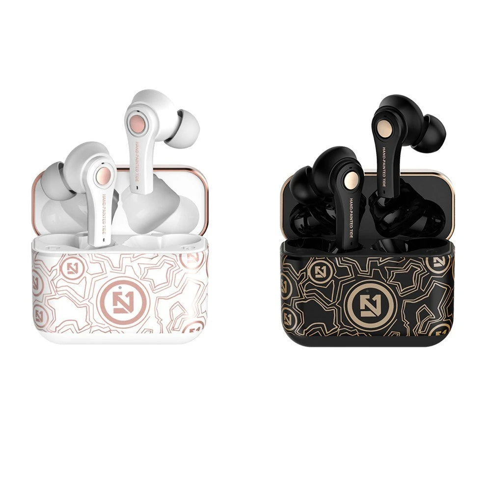 BT5.0 Wireless Earphones Auto Pairing Button Control Noise Reduction HiFi