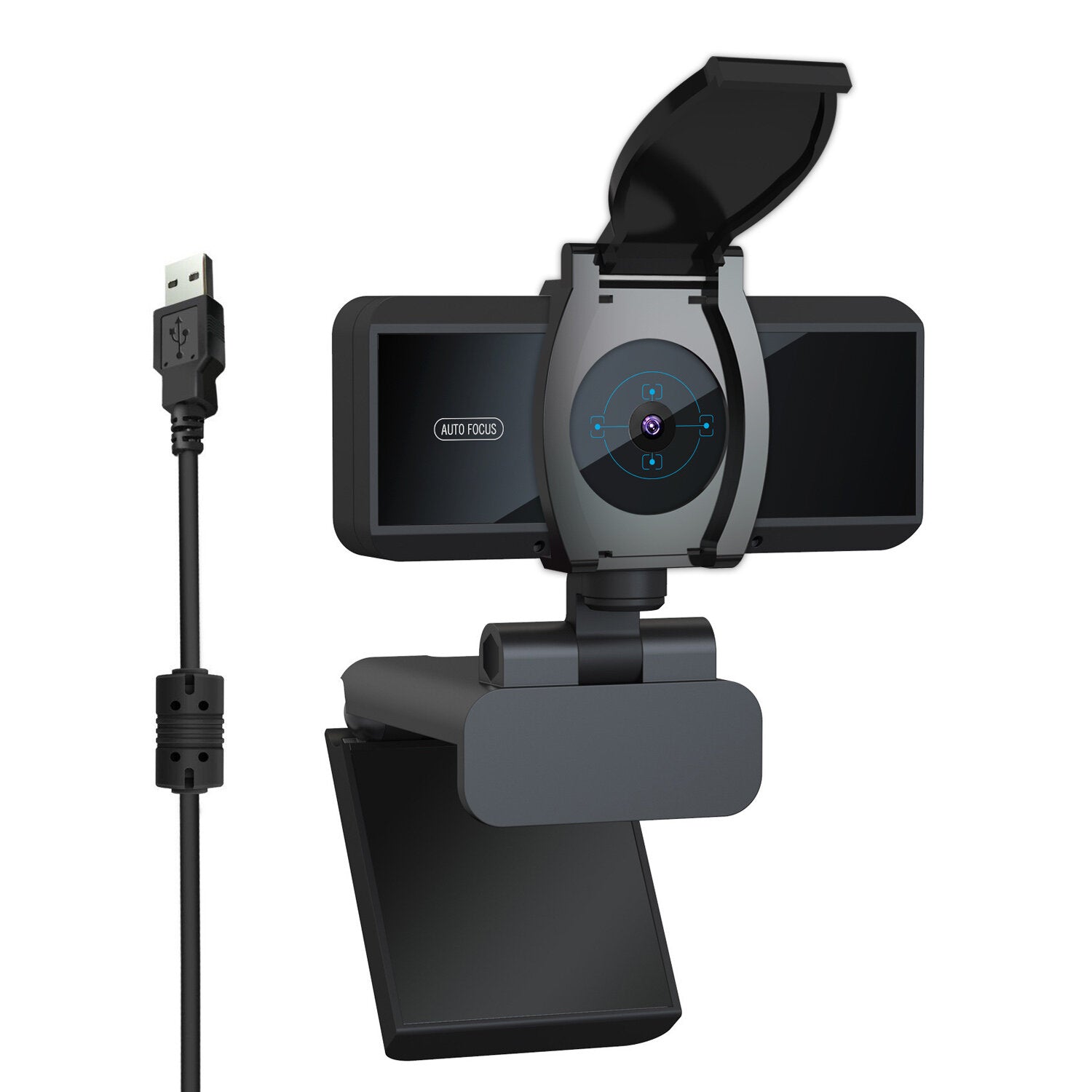 5MPs Auto Focus Webcam HD 1080P Web Camera with Built-in Microphone computer camera with Privacy Cover for PC Laptop