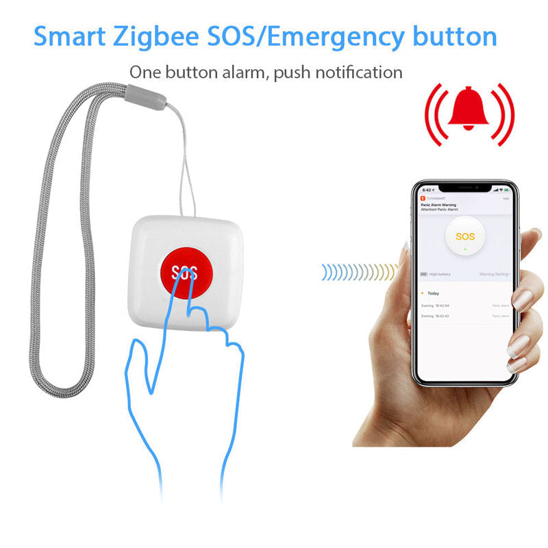 Smart Emergency Button SOS Button Alarm Sensor One-key Call Smart Scene Linkage for Child Elderly