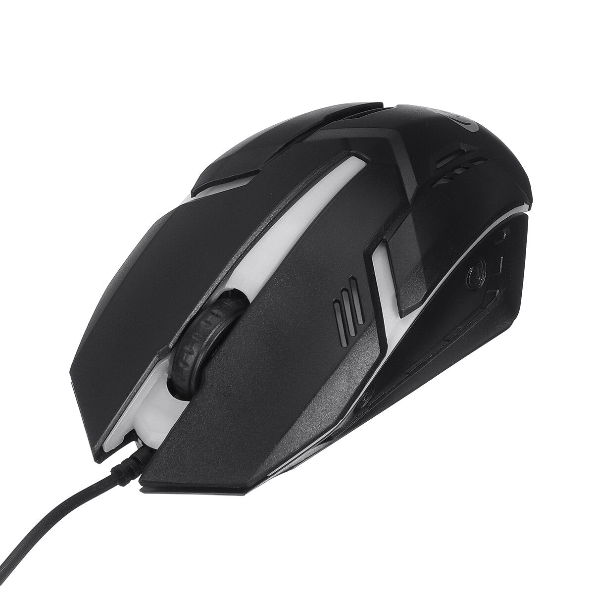 4Pcs Gaming Devices Set 104 Keys LED Backlit Waterproof Gaming Keyboard Ergonomic Mouse 3.5mm Wired Headset Anti-slip Mouse Pad Combo