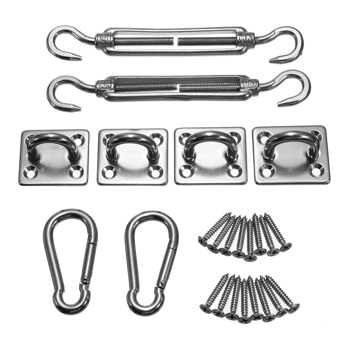24pcs Shade Sail Accessories for Rectangle or Square Shade Sail Replacement