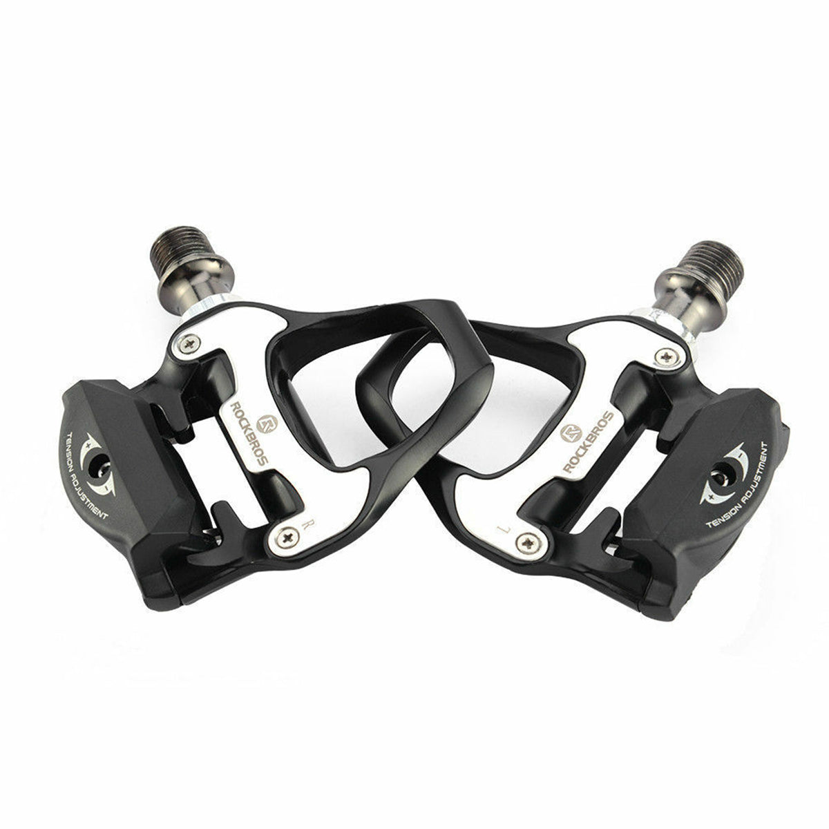 1 Pair Road Bike Pedals Self-locking Seal Bearings Ultralight MTB Mountain Bicycle Flat Platform Outdoor Cycling