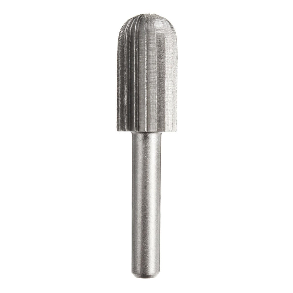 6pcs 6mm 1/4 Inch Shank High Speed Steel Rotary File Burrs Bit Grinder Head Carving Tool Set