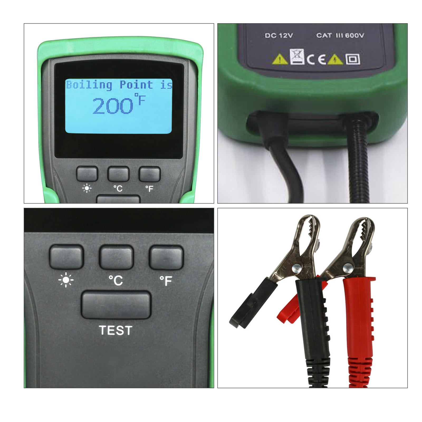 Brake Fluid Boiling Point Tester Antifreeze Point Automotive Car Brake System Diagnostic Scanner Tool 12V