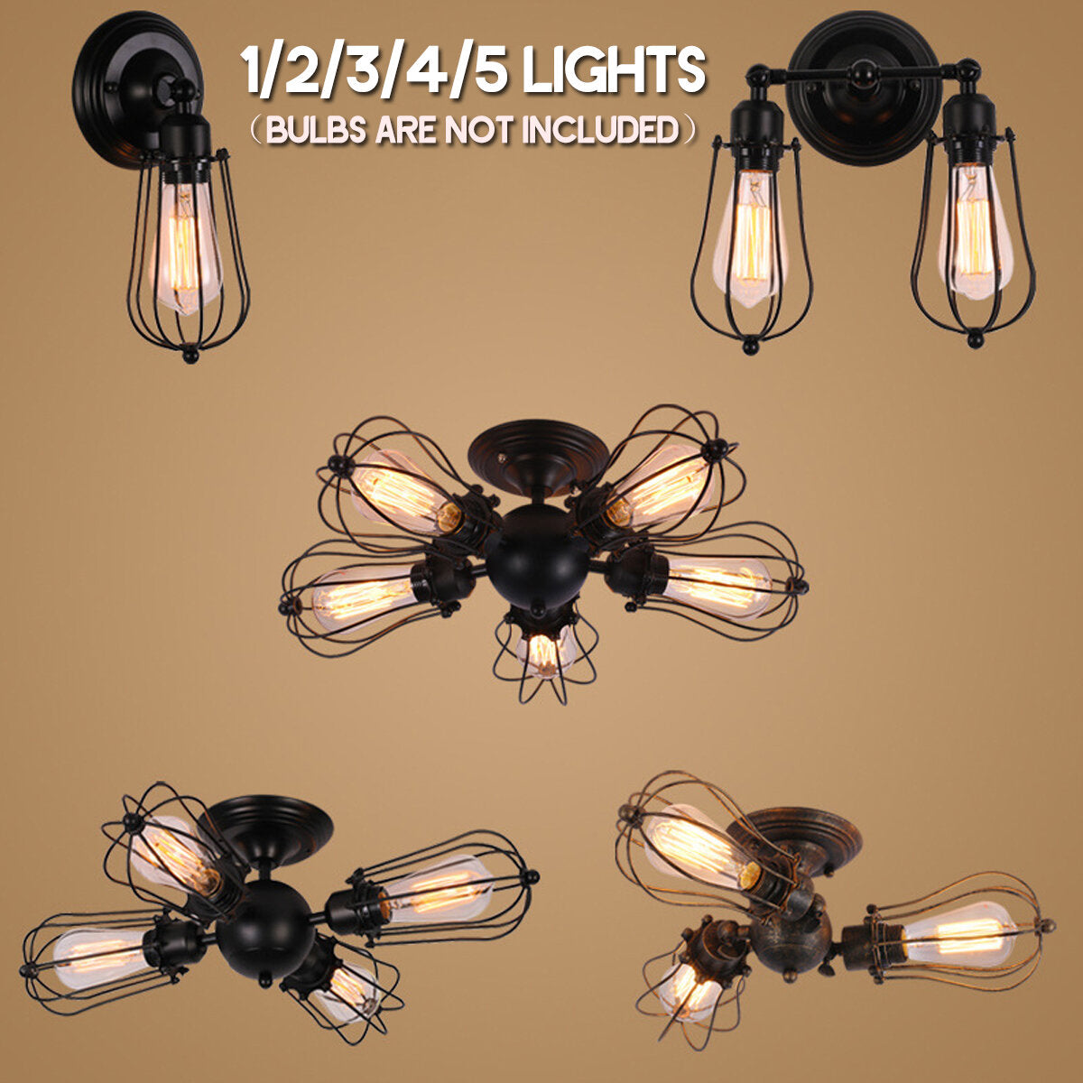 Wall Light Fixture Lamp Sconce Hallway E27 Vintage Home Coffice