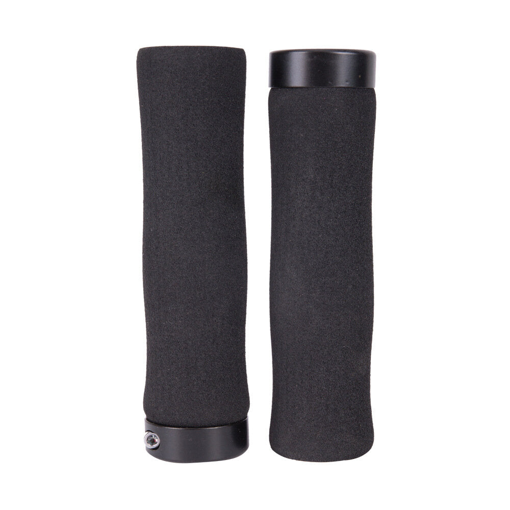 Durable Shockproof Anti-slip Soft Lightweight Single-sided Locking Sponge 1 Pair x Bicycle Grip Mountain Bikes Grip