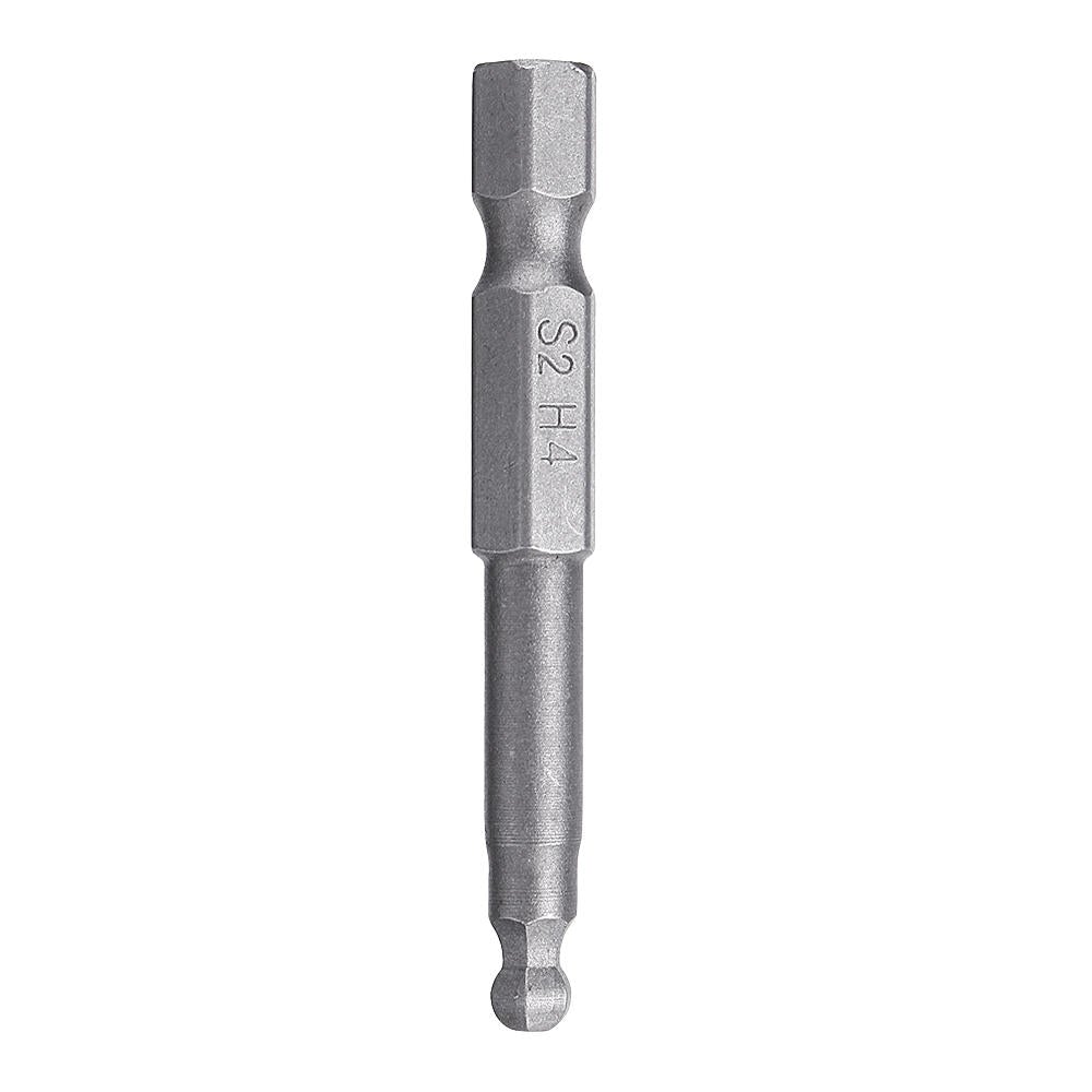 8pcs 50mm S2 Magnetic Ball Screwdriver Bits H1.5/2/2.5/3/4/5/6/8 Screwdriver Hex Shank