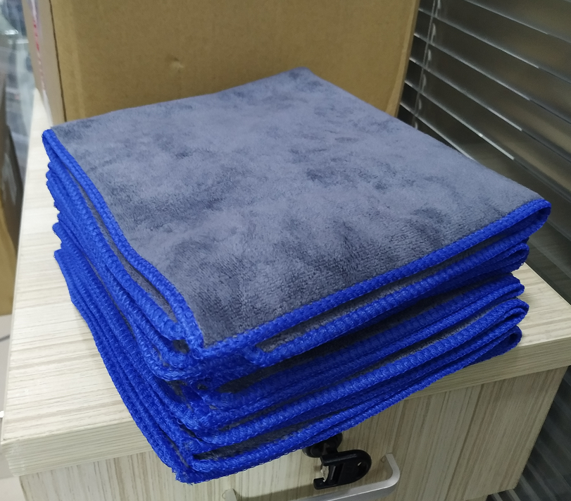 12Pcs 40*40CM Microfiber Car Wash Towels Washing Cleaning Cloth Paint Care Polishing Plush Grey