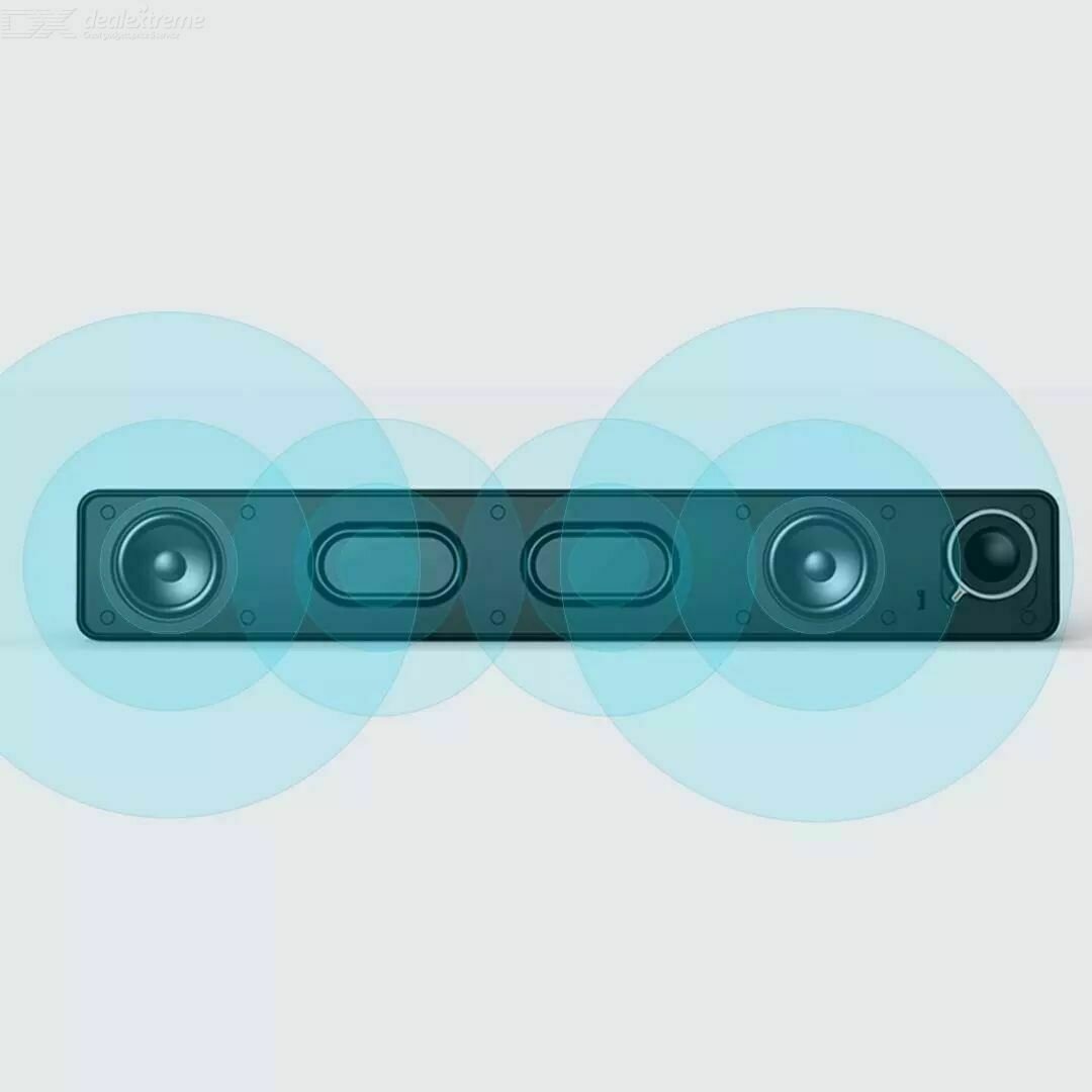 Bluetooth 5.0 Speaker Desktop Sound Bar Hard Solution DSP Double Horn Speaker USB Power Supply