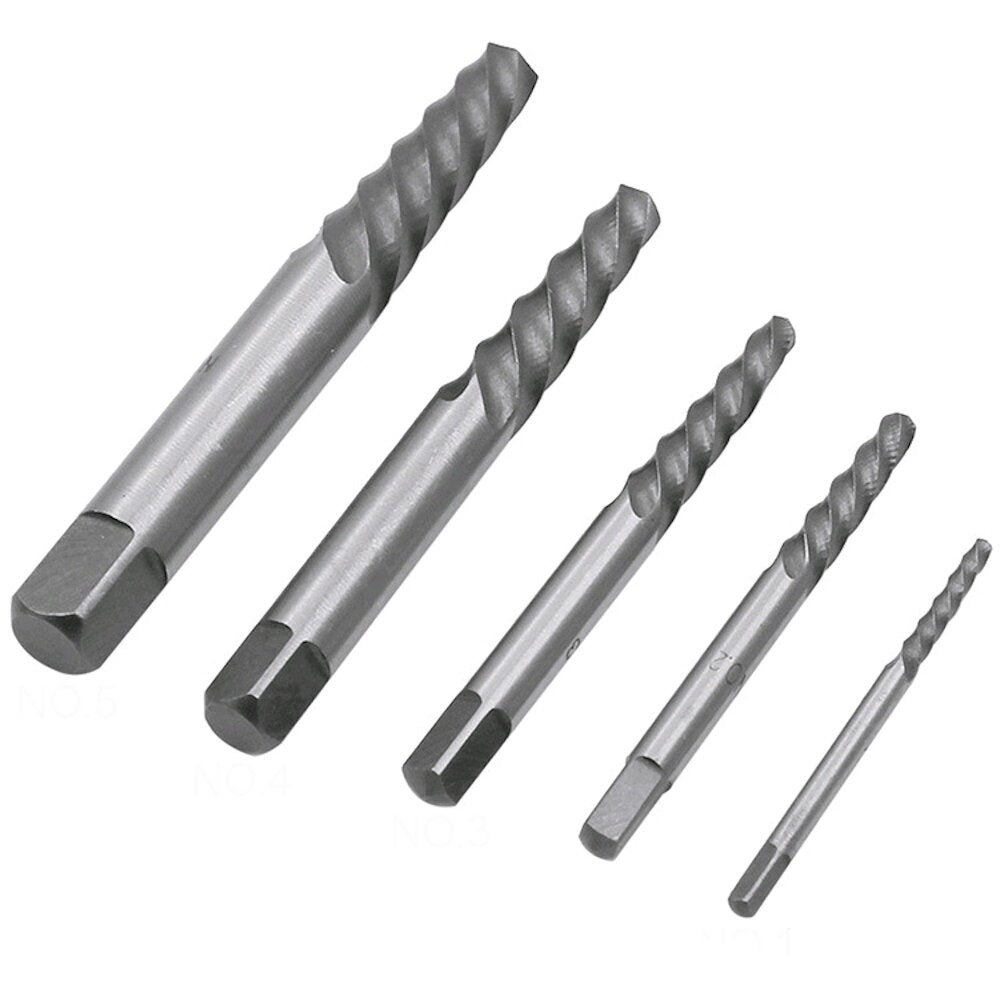 10Pc HSS Screw Extractor Left Hand Cobalt Drill Bit Set Easy to Lift from Broken Bolt Tools With Iron Box and Opp Bag