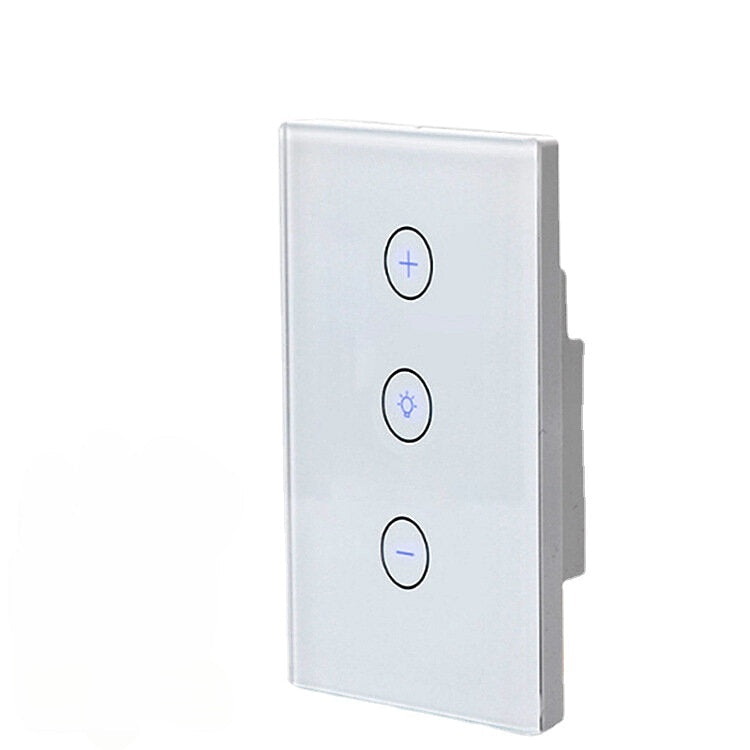 Wifi Smart Touch SCR Stepless Dimmer Switch US Standard Mobile Phone Control Compatible with Amazon Alexa Google Home