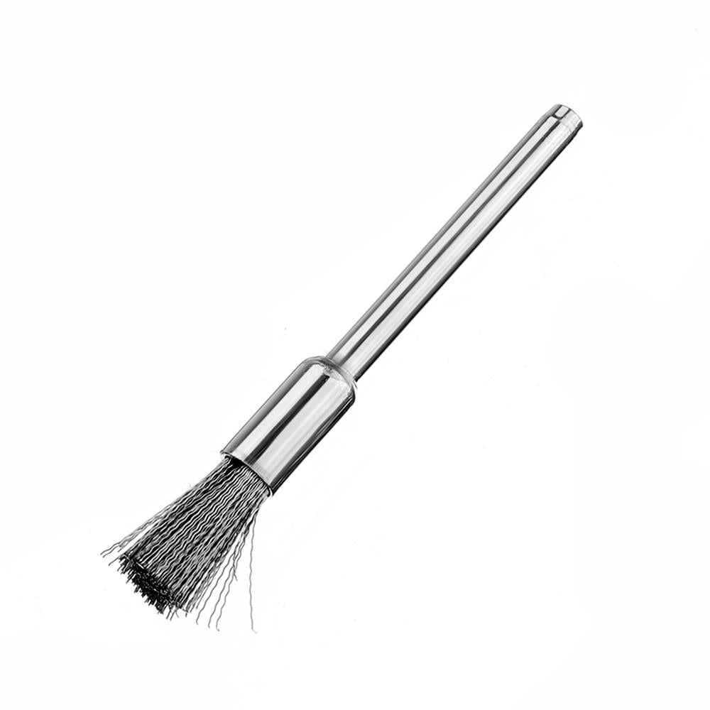 45pcs 3mm Shank Stainless Steel Wire Brush Polishing Wheel for Rotary Tool