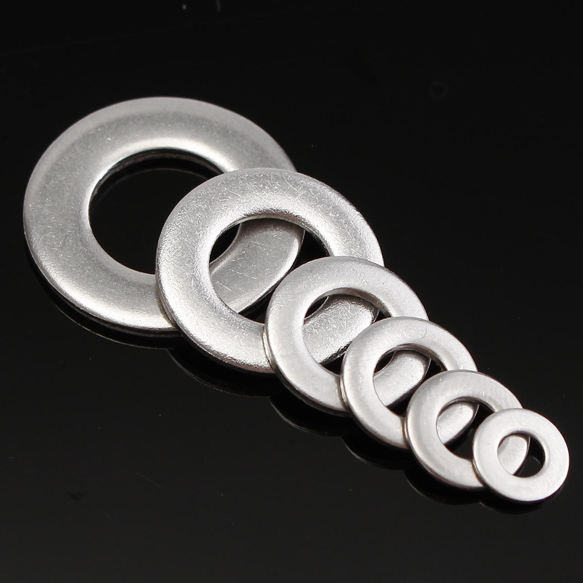 105Pcs Metric Flat Washers Stainless Steel Screw Repair Kit M3/M4/M5/M6/M8/M10