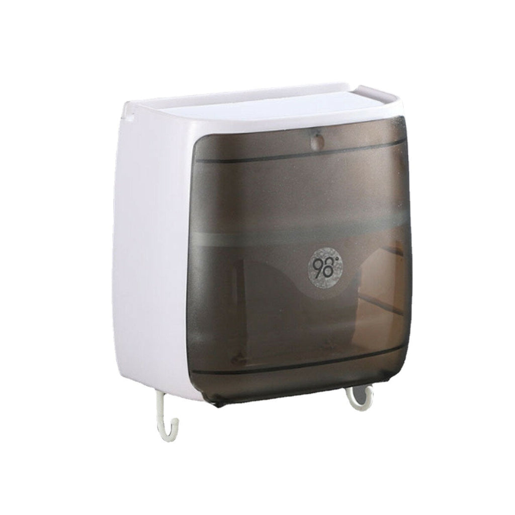 Waterproof Toilet Roll Paper Tissue Box Holder Bathroom Kitchen Wall Mounted
