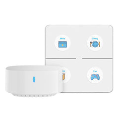Wireless Smart Scene Controller APP Remote Control Button Light Switch 4 Gang Switch Panel Smart Button Kit