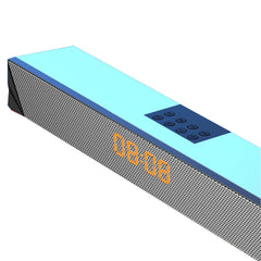 Computer Speaker RGB Light Effect Bluetooth USB Recharging Clock Display AUX U Disk TF Card Input Stereo Speaker System