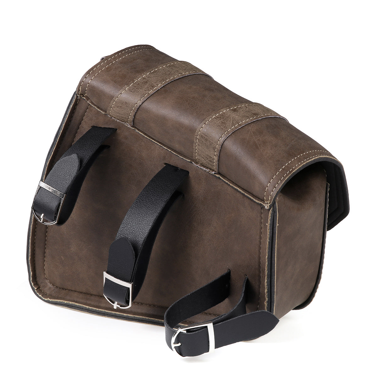 Left / Right Side Universal Saddlebag Storage Tool Holder Leather Motorcycles Bag