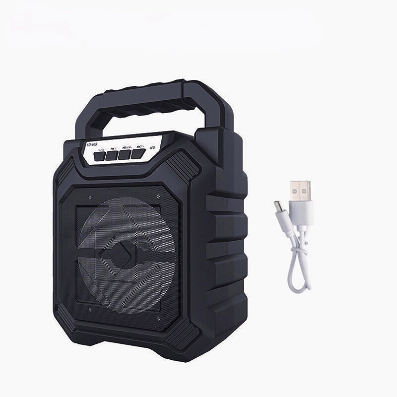 Outdoor Portable Wireless Bluetooth Speaker With Mic FM Radio Stereo Waterproof Soundbox Support AUX/USB/TF/FM