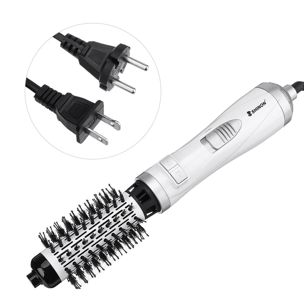One-Step Hair Dryer Volumizer Hot Air Brush 2-in-1 Hair Dryer Brush Styler for Straightening Curling Salon Negative Ion Brush