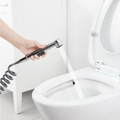 ABS Bathroom Handheld Bidet Sprayer Portable Toilet Shower Head Set Personal Hygiene w/ 3m PC Retractable Hose