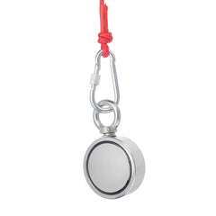 75mm Dual Side 500KG Neodymium Recovery Magnet with 10M/20M Rope Salvage Tool