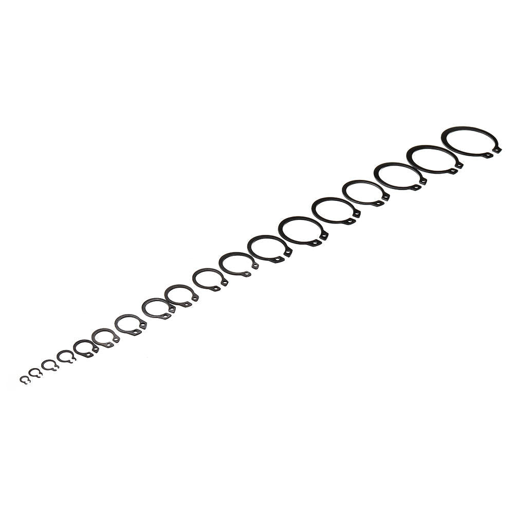 300Pcs Heat Treated Carbon Steel C-Clip Retaining Rings Circlip Snap Ring Set 9-32mm