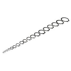 300Pcs Heat Treated Carbon Steel C-Clip Retaining Rings Circlip Snap Ring Set 9-32mm