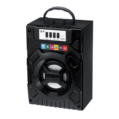 Portable Bluetooth Subwoofer Speaker Outdoor Wooden Box U Disk Square Dance Microphone Audio Music Player