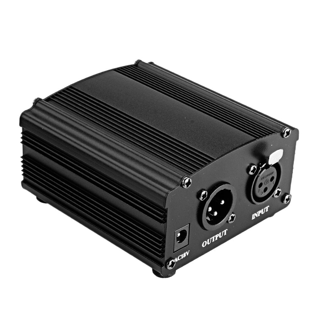 Microphone Kit Condenser Sound Recording Microphone With Phantom Power For Radio Braodcasting Singing Recording KTV Karaoke Mic