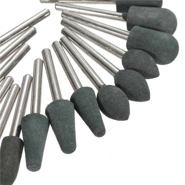 22pcs 3.1mm Shank Rubber Polishing Tips and Disc Kit for Rotary Tool