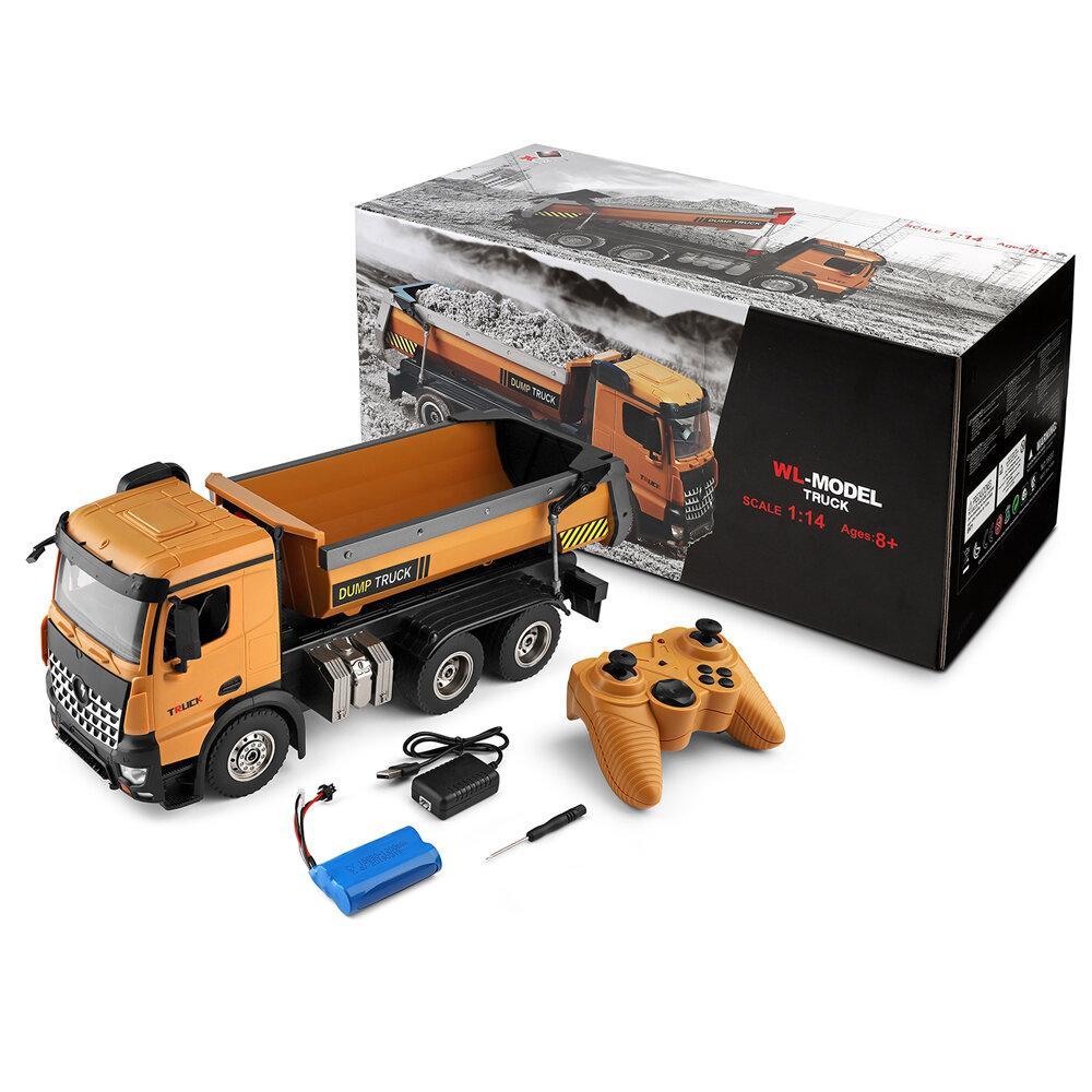 1/14 2.4G Dirt Dump Truck RC Car Engineer Vehicle Models 7.4v 1200mah
