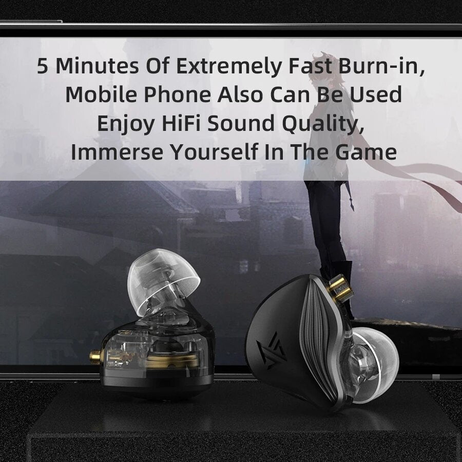 Static Electrostatic Driver Dynamic Drive Earphone Hi-Fi Bass Earbud Sport Noise Cancelling Headset KZ EDX PRO ZSN PRO