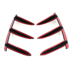 2Pcs Car Rear Bumper Protector Splitter Canard Refitting