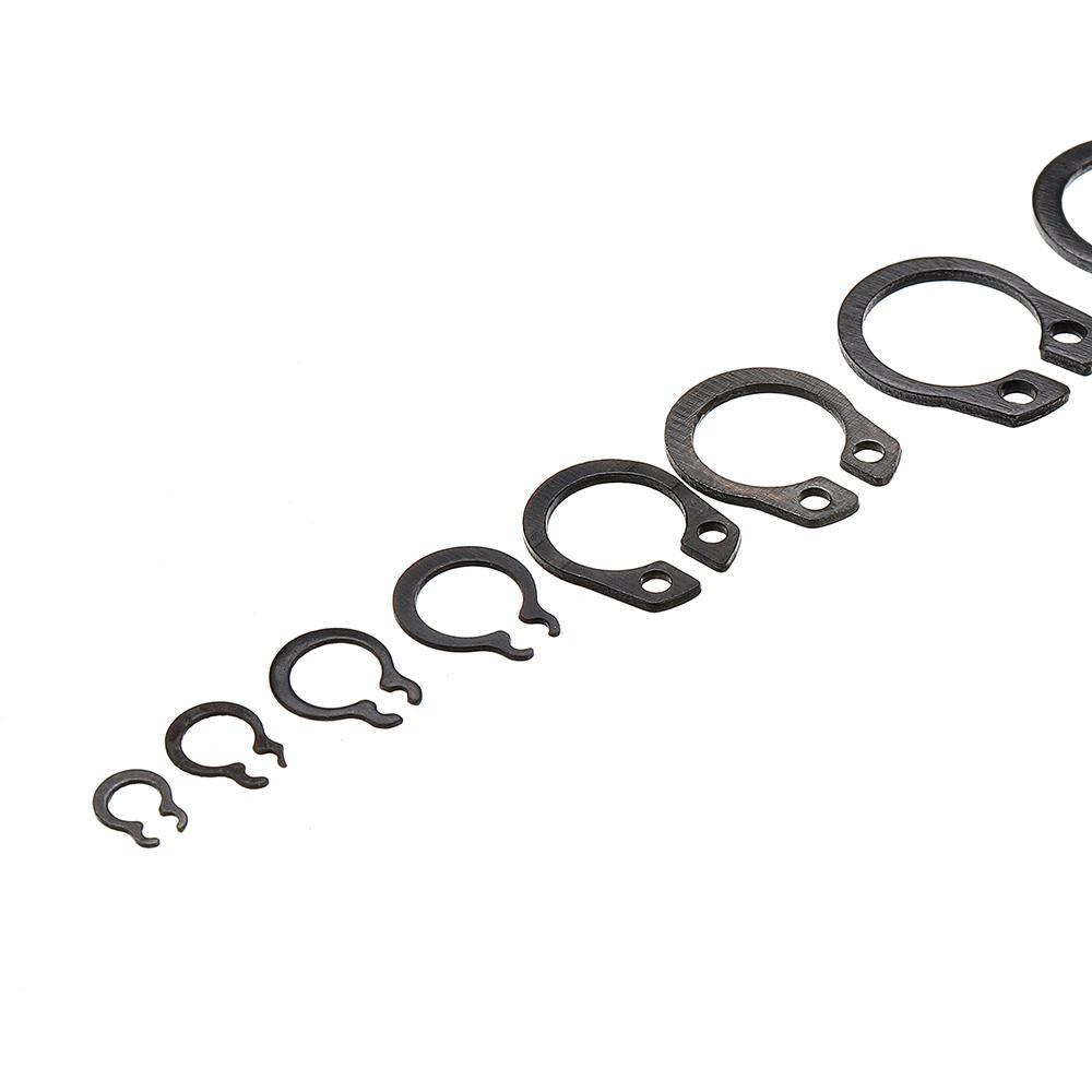 300Pcs Heat Treated Carbon Steel C-Clip Retaining Rings Circlip Snap Ring Set 9-32mm