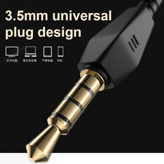 Wired 3.5mm Earphones Transparent In-Ear Earbuds Subwoofer Stereo Bass Earphone Noise Reduction Sport Headset with Microphone