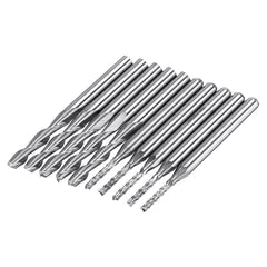10pcs Milling Cutter 5ps 1.5mm End Mill and 5pcs Double Flutes 3.175x17mm