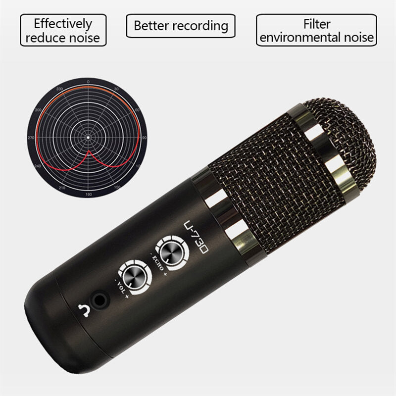 USB Microphone With Bluetooth Function Audio Condenser for Live Streaming Computer Recording Online Teaching Desktop Mic