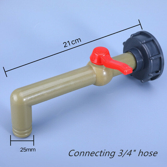 Plastic Tank Adapter Garden Hose Faucet Connector Water Replacement Fitting 1/2" 3/4" 1" Style B