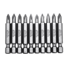 10Pcs Magnetic Phillips Screwdriver Bits PH0/PH1/PH2/PH4 1/4 Inch Hex Shank Screwdriver Set