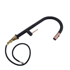 Black Gold Plating Brass Kitchen Sink Faucet Pull Out Down Hot Cold Water Single Handle Basin Mixer Tap