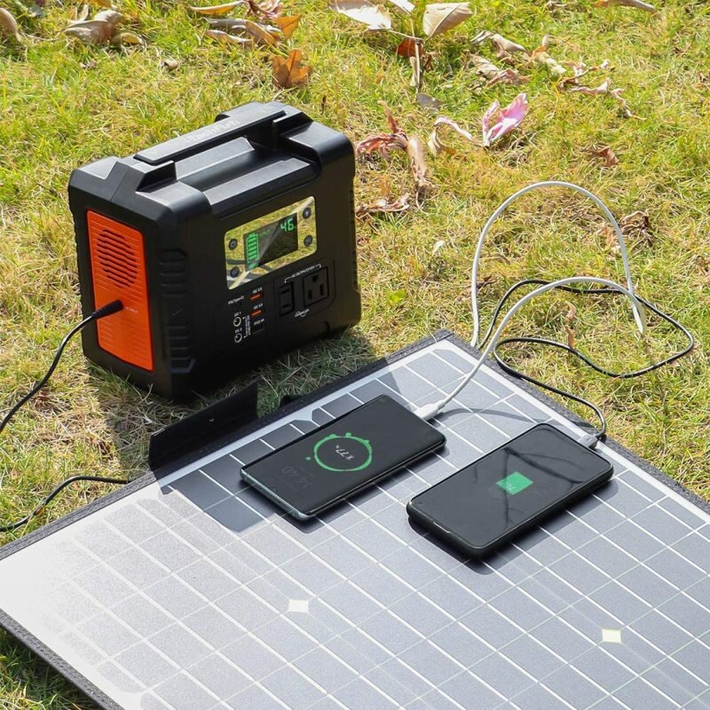50W 18V Portable Solar Panel Foldable Solar Charger for Camping Power Generator