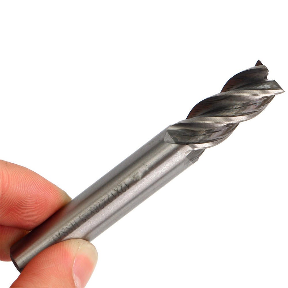 8pcs 2-12mm 4 Flute End Mill Cutter HSS Straight Shank Milling Cutter CNC Tool