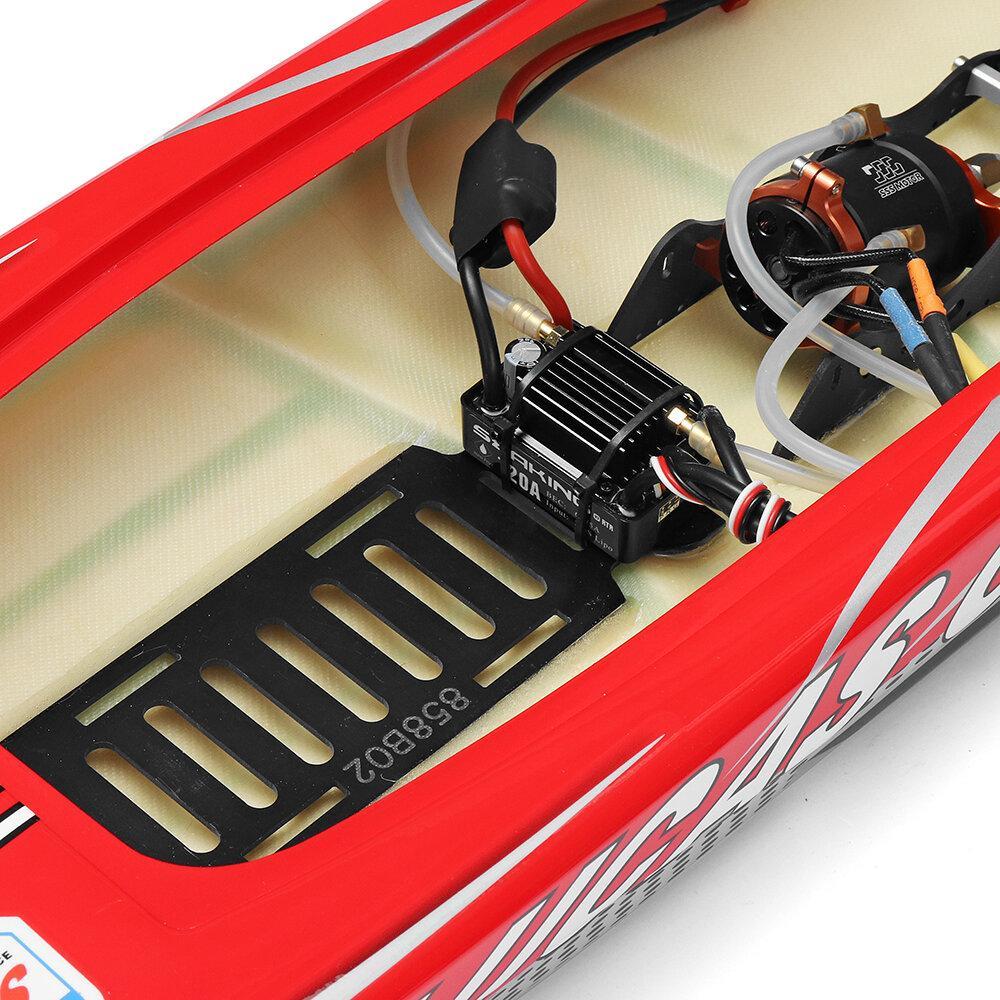 2.4G 120A ESC Brushless RC Boat w/ Water Cooling System Without Servo TX Battery