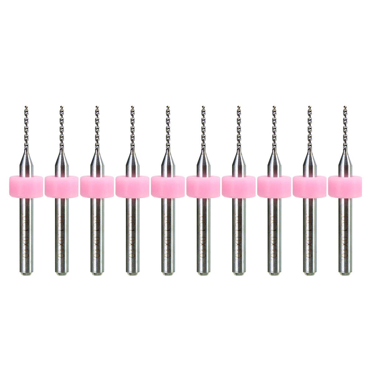 10pcs 1.0mm Carbide Micro PCB Drill Bit CNC Jewelry Rotary Tool For PC Boards