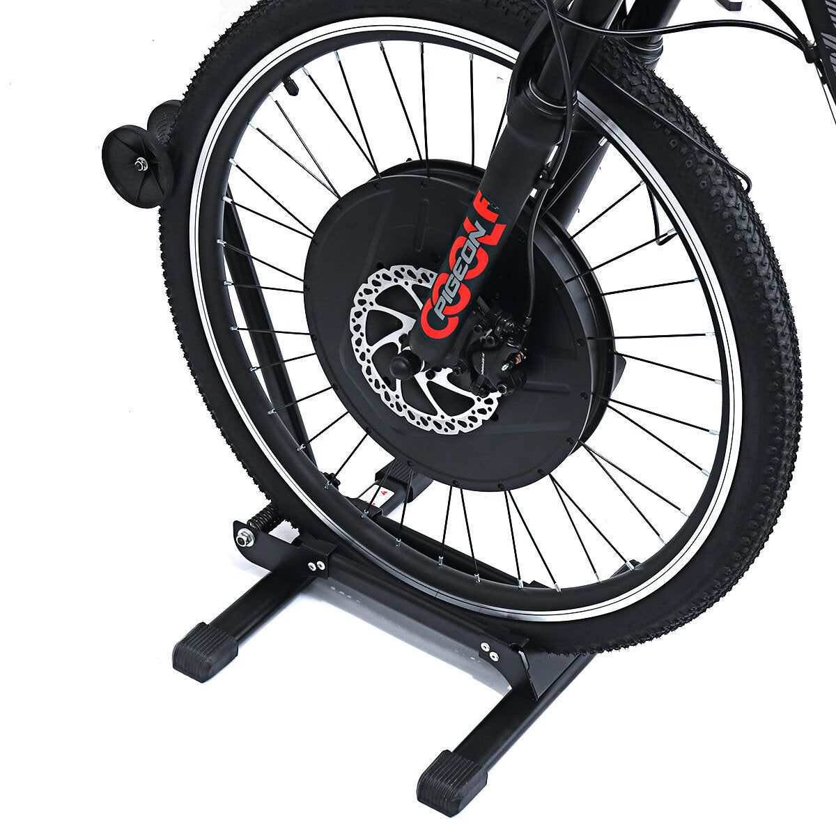 Aluminum Alloy Bike Stand L-shape Single Biycle Storage Black Floor Rack MTB Road Bike Holder
