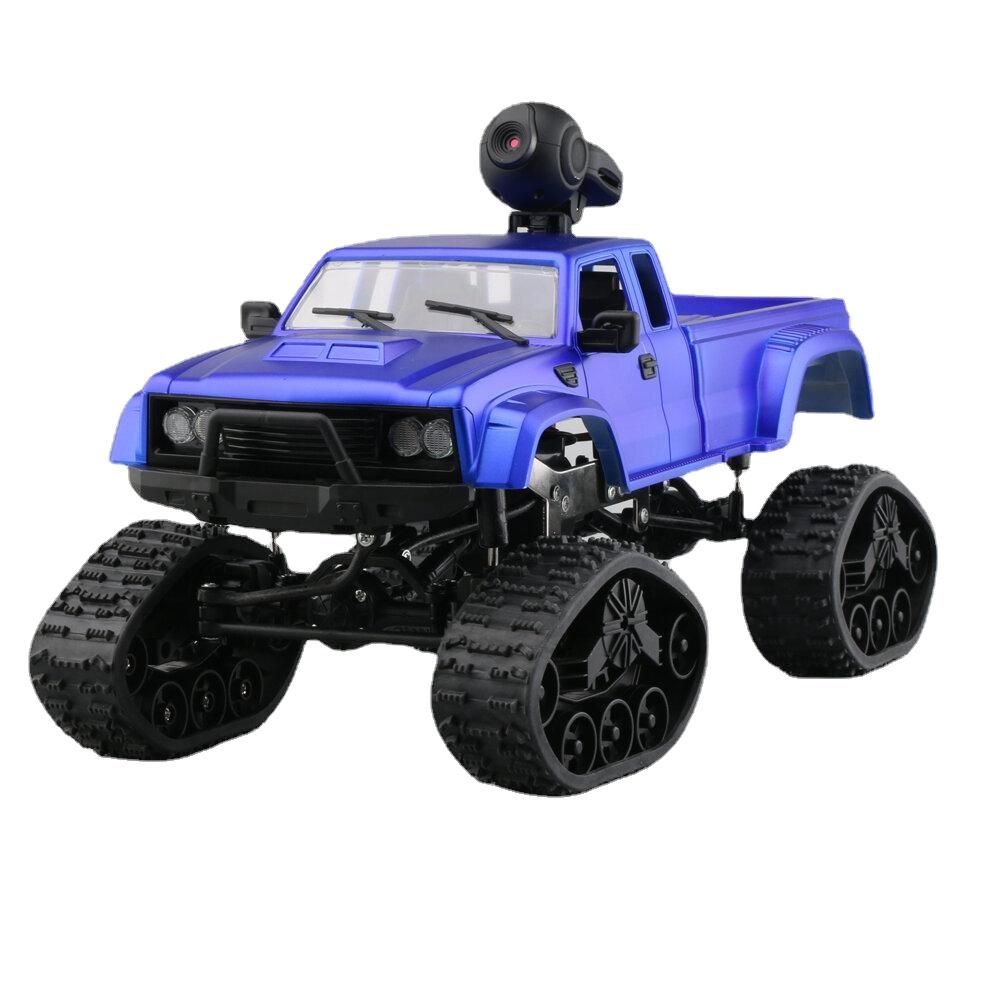 2.4G 4WD Rc Car 720P HD WIFI FPV Off-road Military Truck Track Wheel W/ LED Light