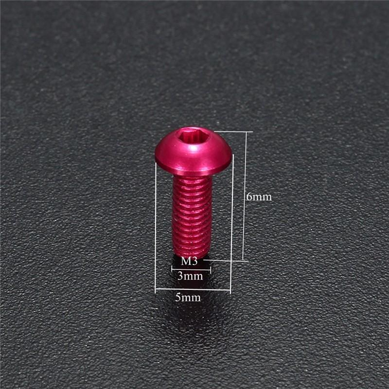 10Pcs M36mm Hex Socket Screws Round Head Cap Screws 7075 Aluminum Alloy