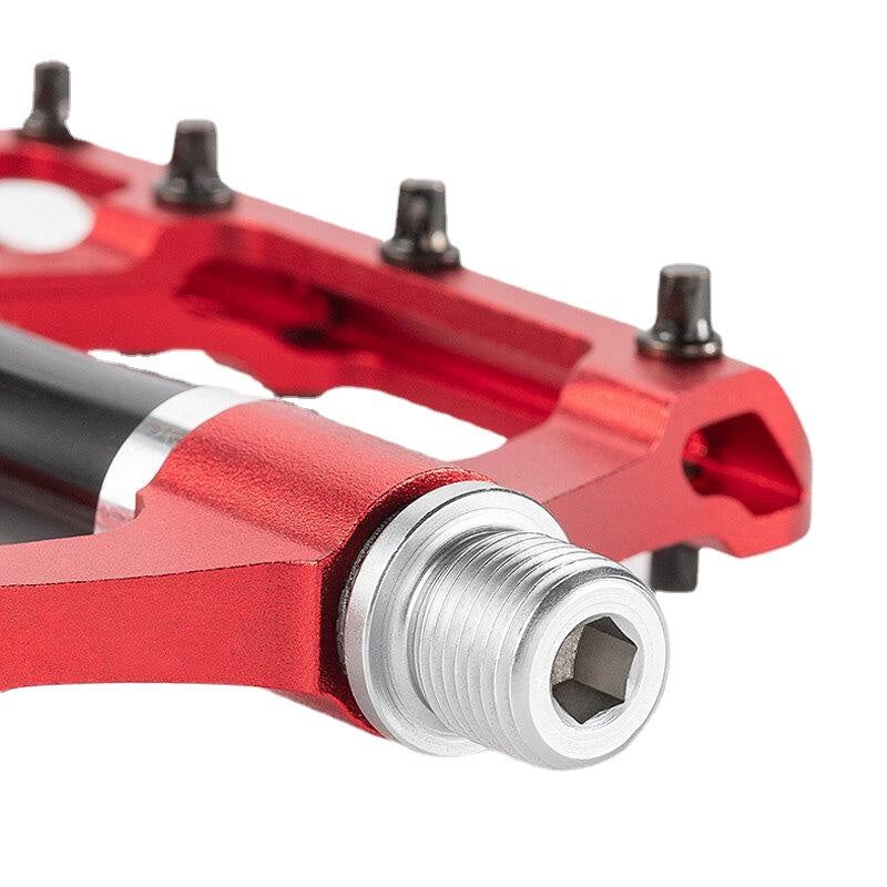 Bike Pedals Flat Aluminum 9/16" Non-Slip Sealed Bearing Cleats Alloy