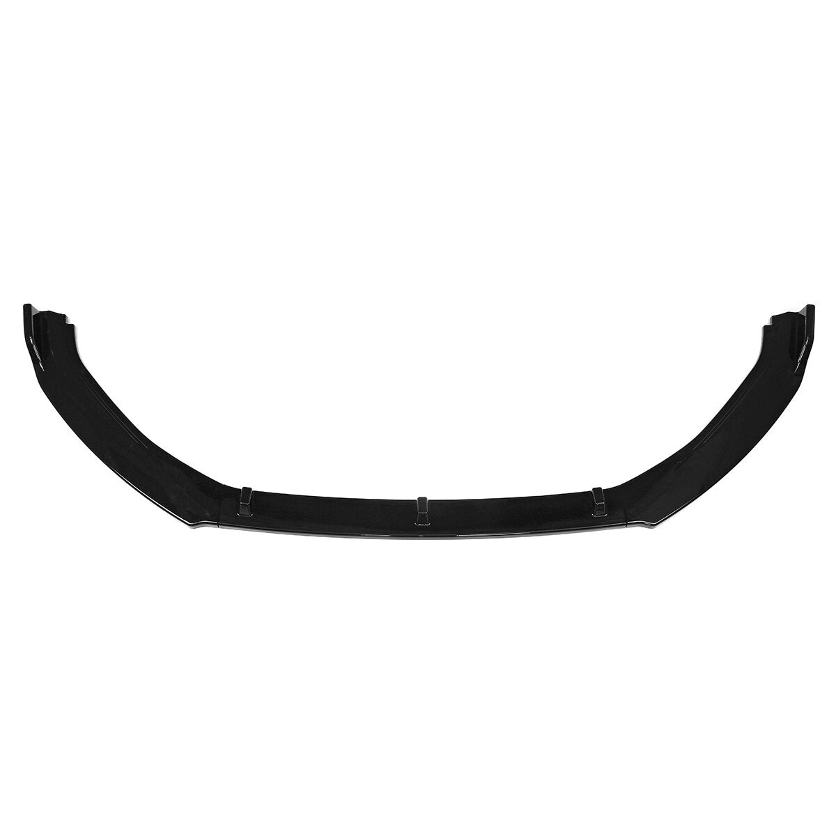 Glossy Black Front Bumper Lip Spoiler Trim 3PCS